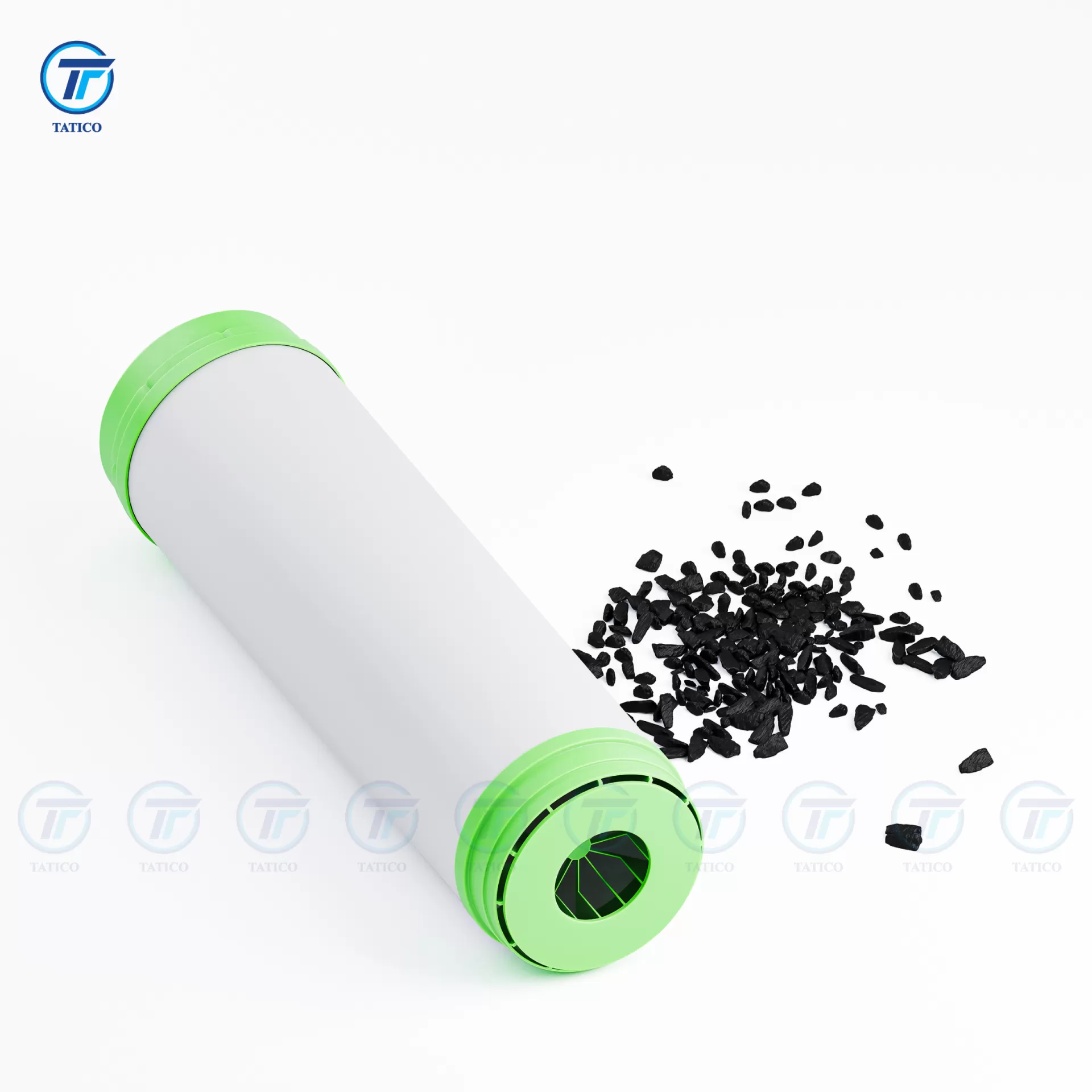 Lõi lọc nước UDF nắp xanh lá 450g